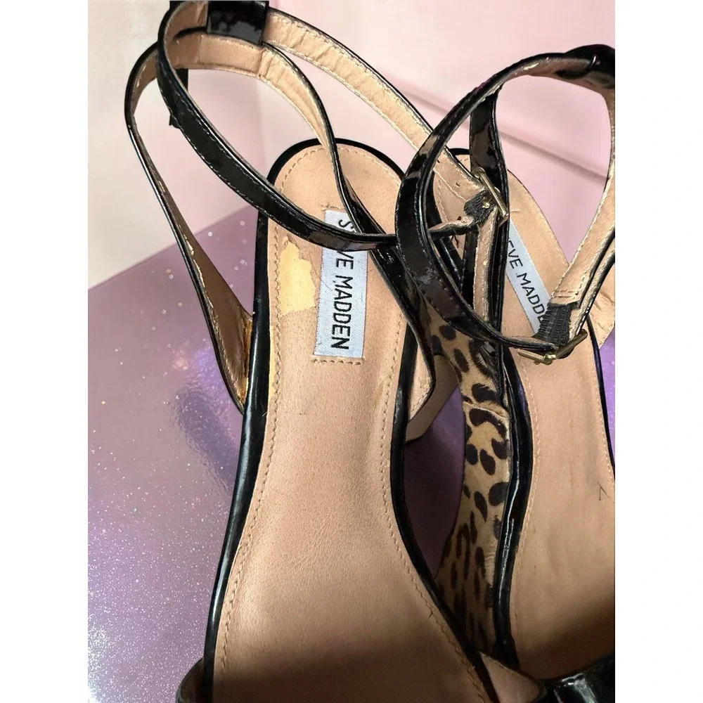 Steve Madden - Shazzam Leopard Pony Hair Platform Sandals - Women's Size 10M